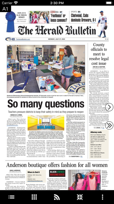 The Herald Bulletin Screenshot