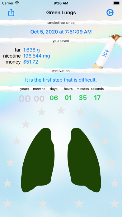 Green Lungs - quit smoking Screenshot