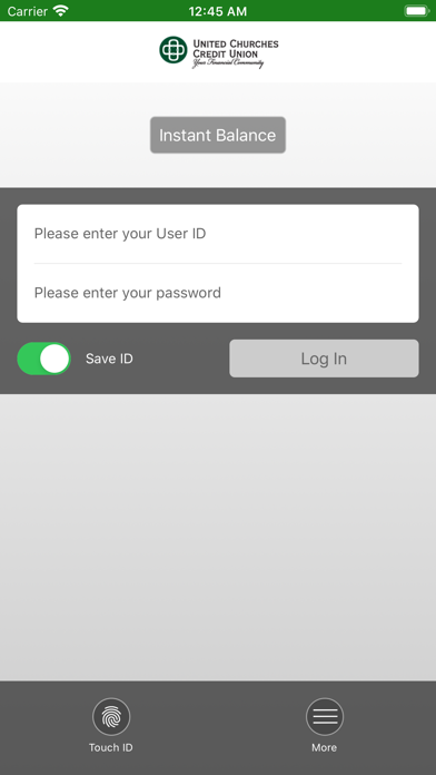 United Churches Credit Union Screenshot