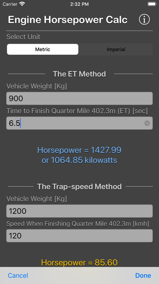 #3. Engine Horsepower Calculator (iOS) 由: Nitrio