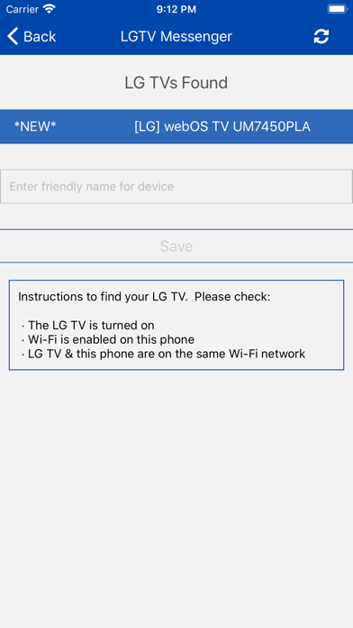 LGTV Messenger Screenshot