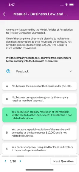 Game screenshot ULaw SQE Revision Questions apk