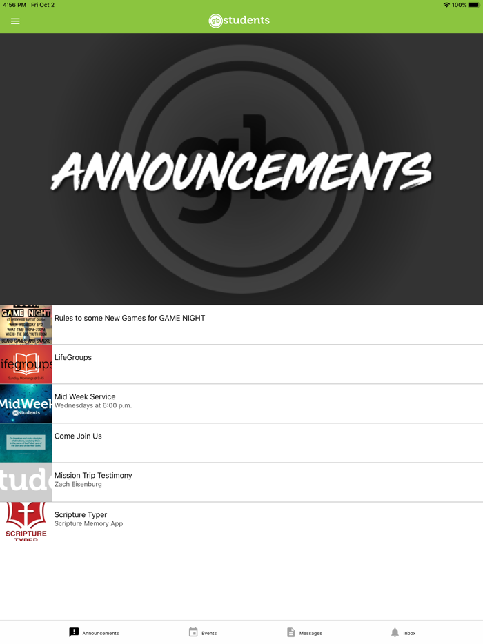 Greenwood Baptist SM