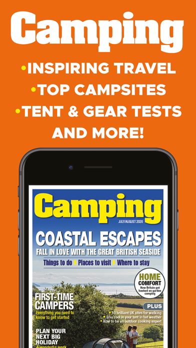 Camping Magazine Screenshot