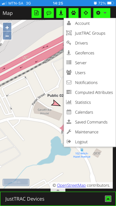 justTRAC Screenshot