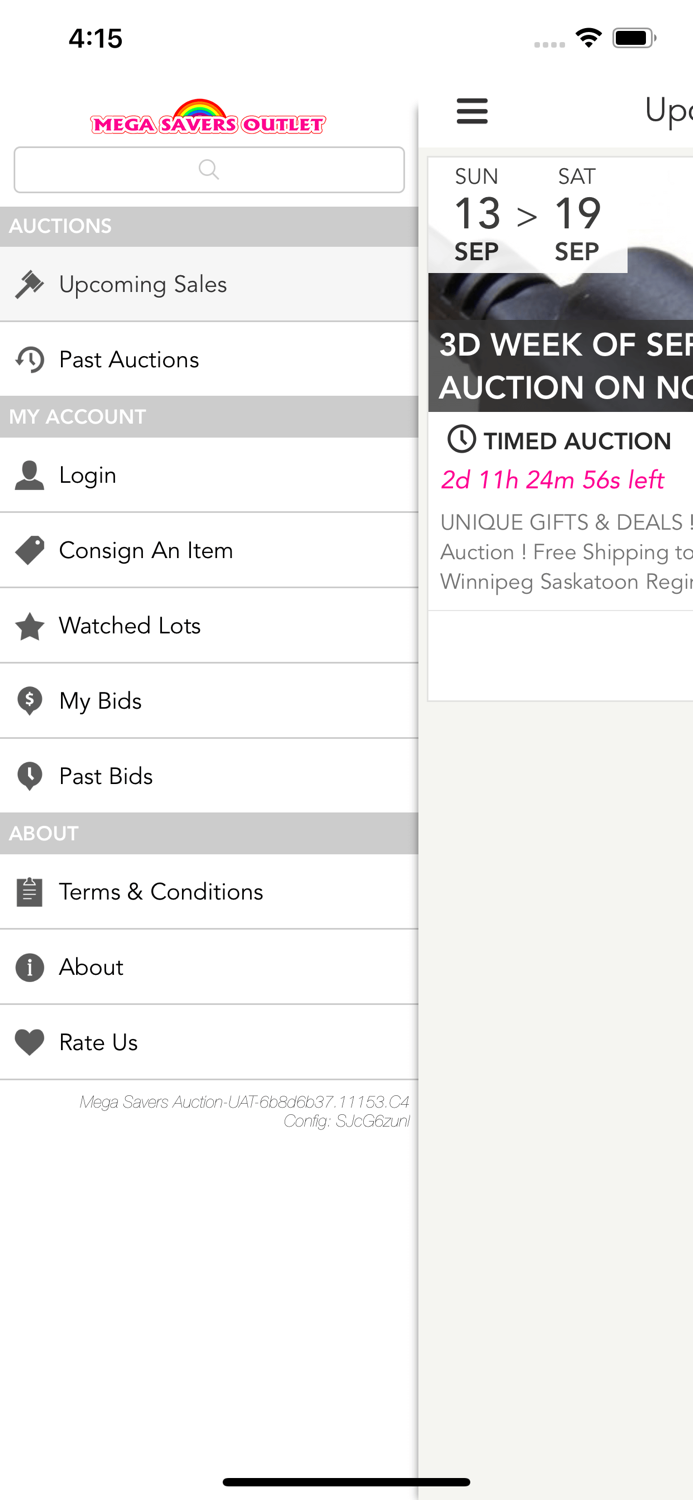 Mega Savers Auction