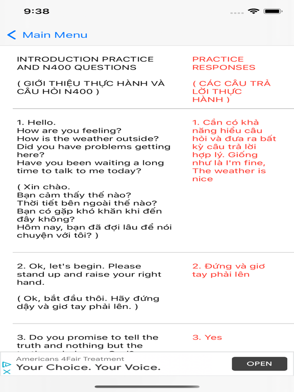 USA Civic Exam - 2021 Latest iPad screenshot 3 - Education app