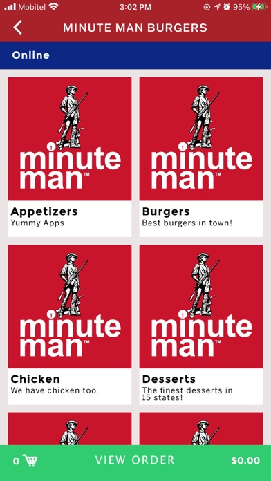 Minute Man Burgers Screenshot 3 - AppWisp.com Minute Man Burgers Screenshot 3 - AppWisp.com