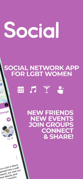 Game screenshot LesBeSocial - LGBTQ friends apk