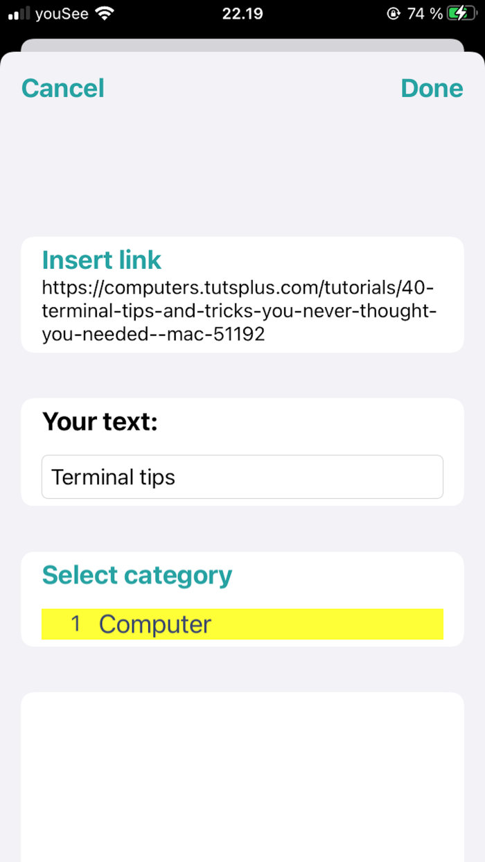 Link to website - Links