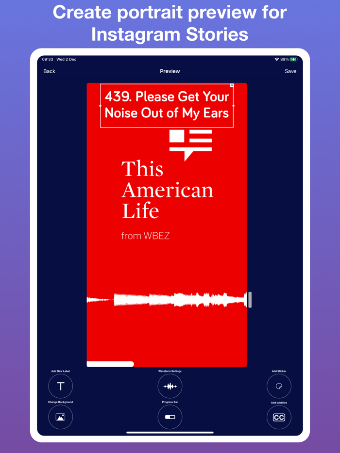 Podcast to Video preview maker