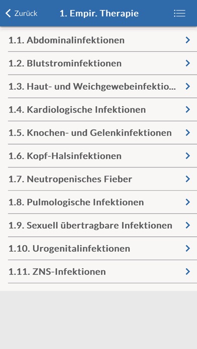 Antiinfektiva Leitfaden Screenshot