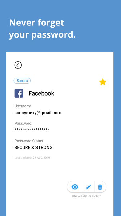 mPass: Secure Password Manager Screenshot
