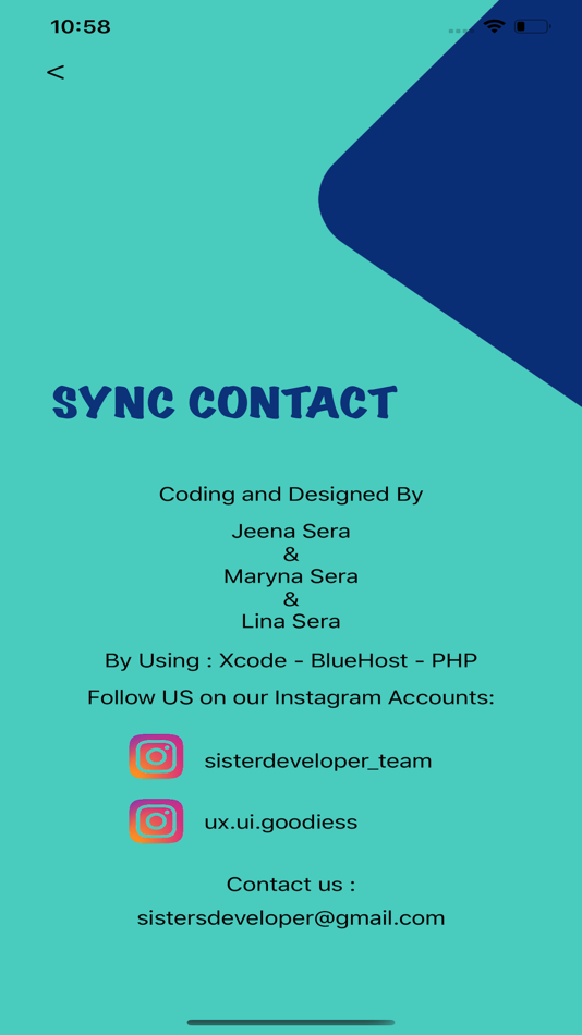 #5. Sync Contacts App (iOS) 来自: LJM Net Development