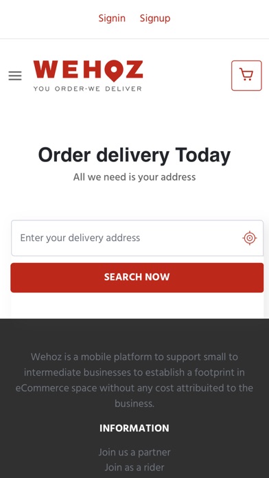 Wehoz - Shop nearby Screenshot
