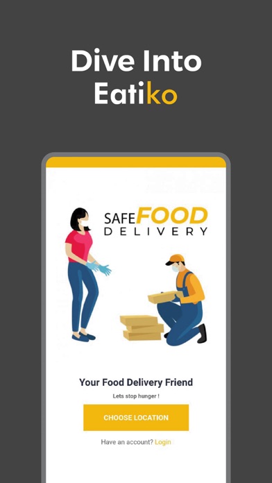 Eatiko Food Delivery App Screenshot