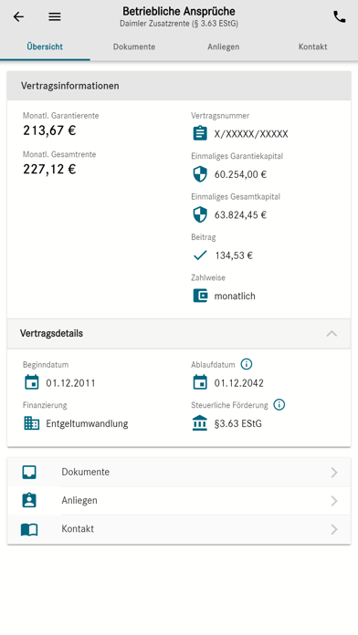 Mein Vorsorgeportal Screenshot
