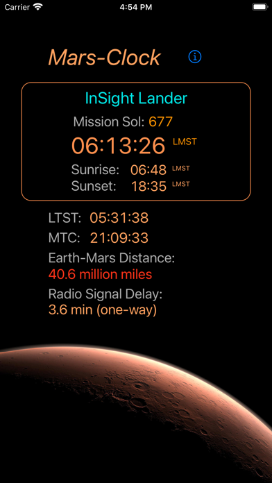 Mars-Clock screenshot 4