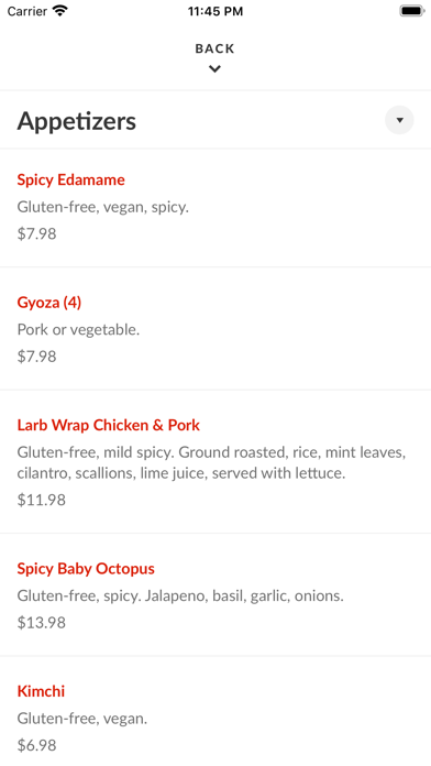 Grub Thai Restaurant Screenshot