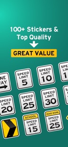Road Signs USA Set (Glossy) screenshot #3 for iPhone