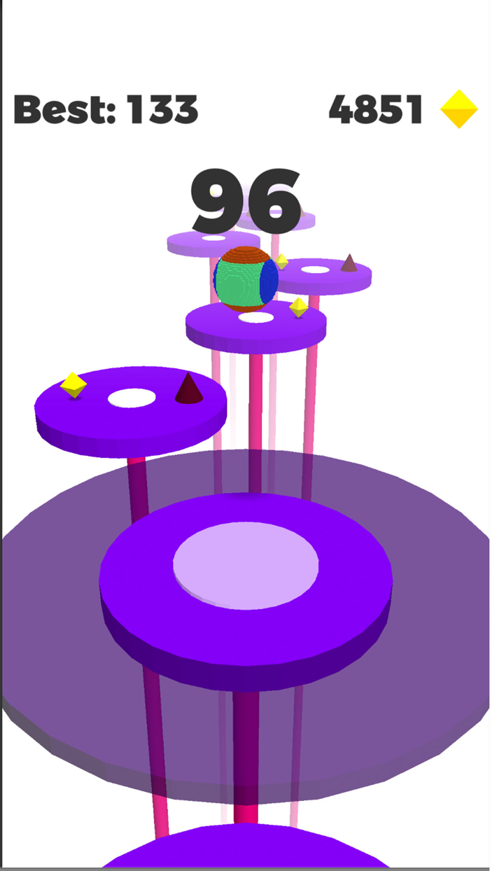 Dancing Ball On Magic Tiles 3D