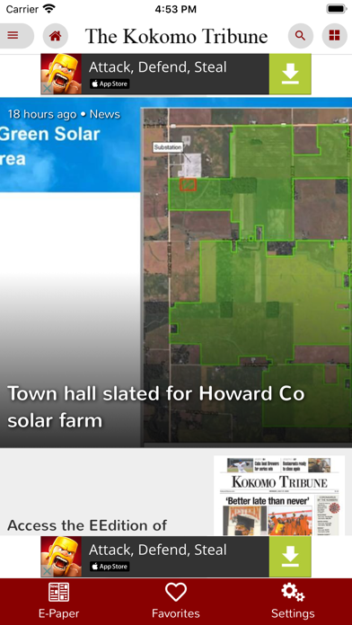 Kokomo Tribune Screenshot