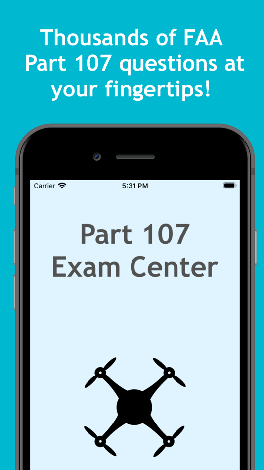 #1. Part 107 Exam Center: FAA prep (iOS) By: Tuli Education, inc
