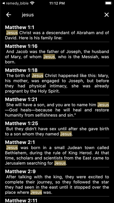 Remedy Bible Screenshot