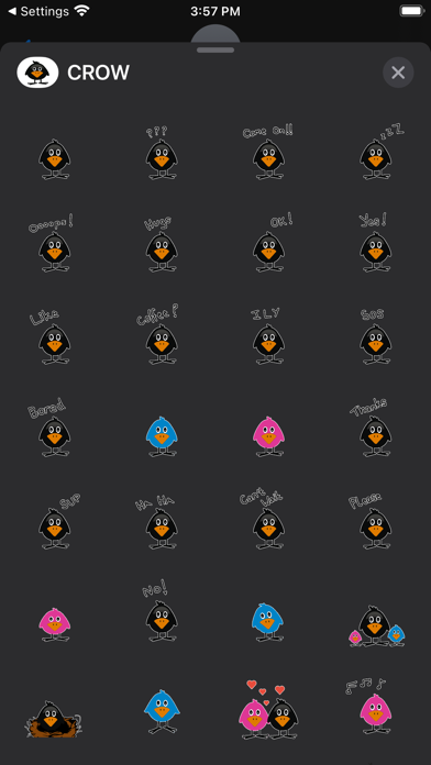 CROW Sticker Pack Screenshot