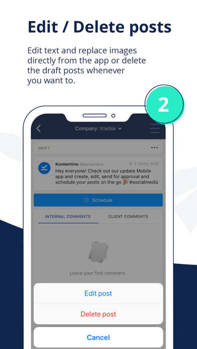 Kontentino - Social Media tool Screenshot