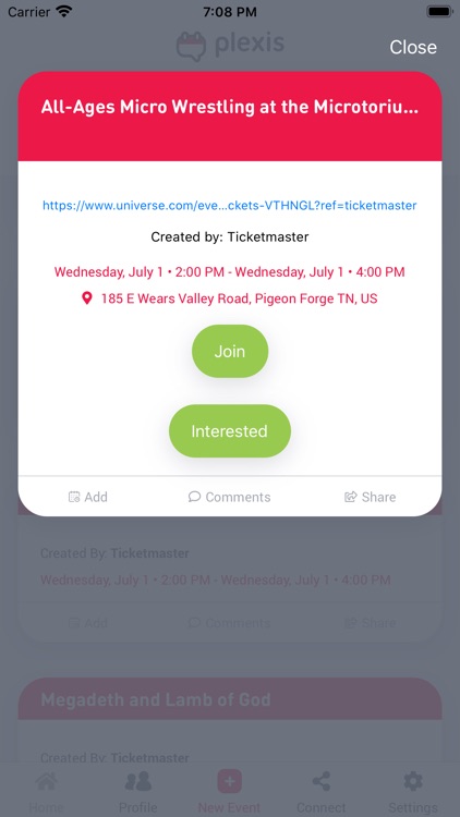 Plexis – Events With Friends screenshot-3