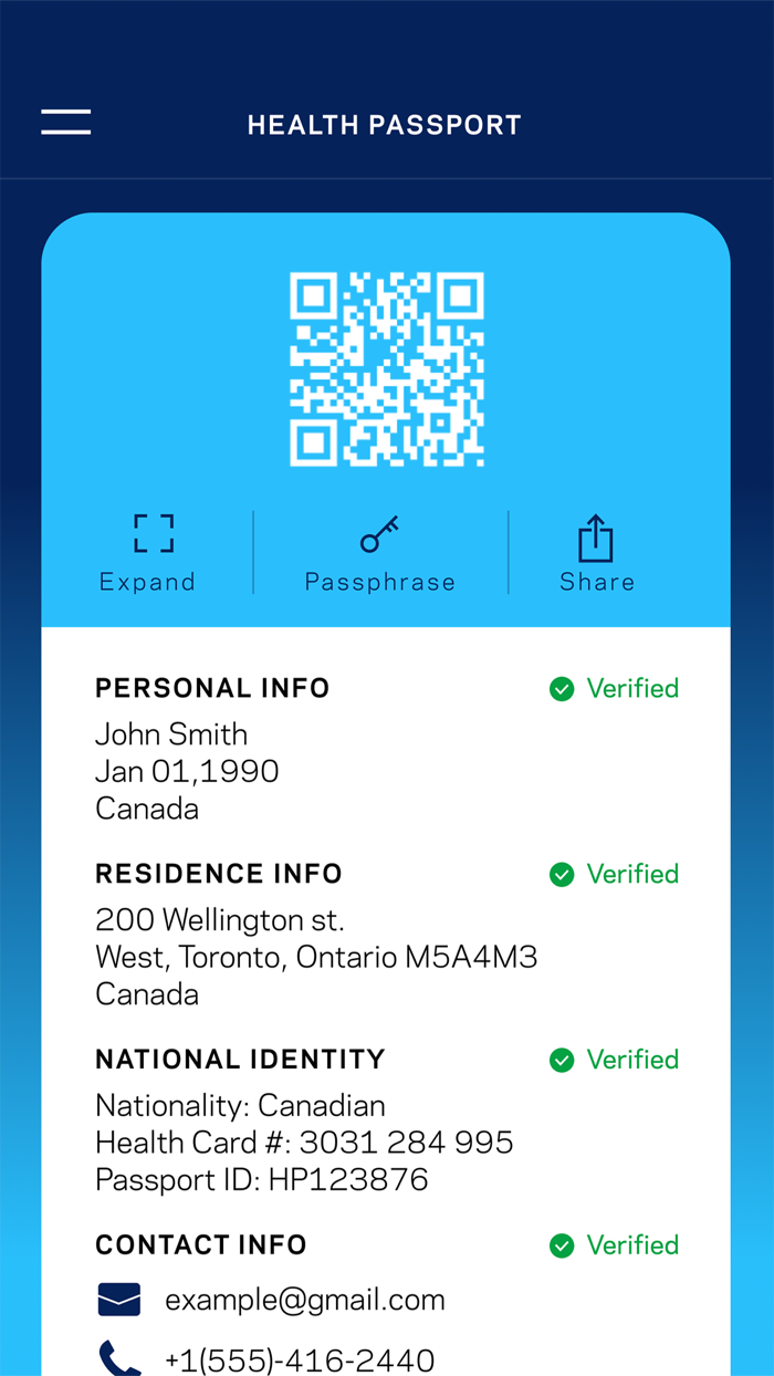 International Health Passport