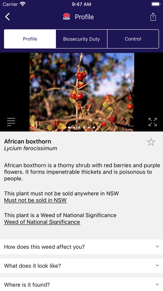#2. NSW WeedWise (iOS) 由: NSW Department of Primary Industries