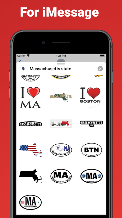 Screenshot #3 pour Massachusetts - emoji stickers