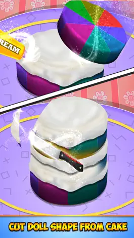 Game screenshot Радуга кукла торт мейкера apk