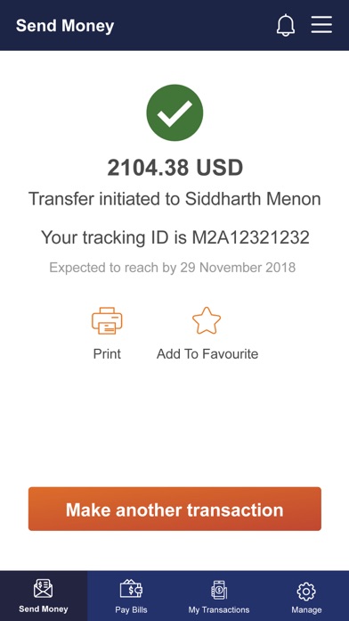 Screenshot #1 pour ICICI Bank Money2India