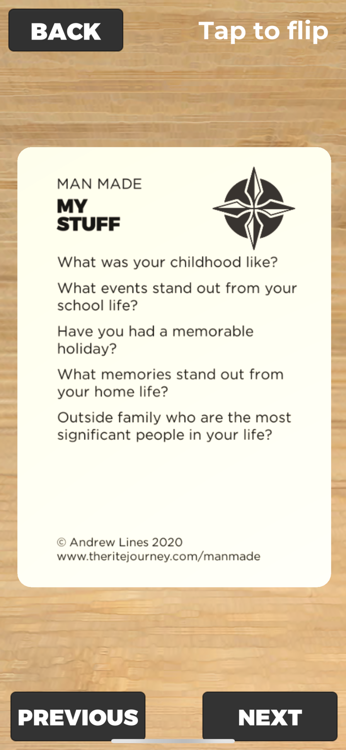 Man Made Conversation Cards