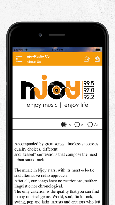 njoyRadio Cy Screenshot