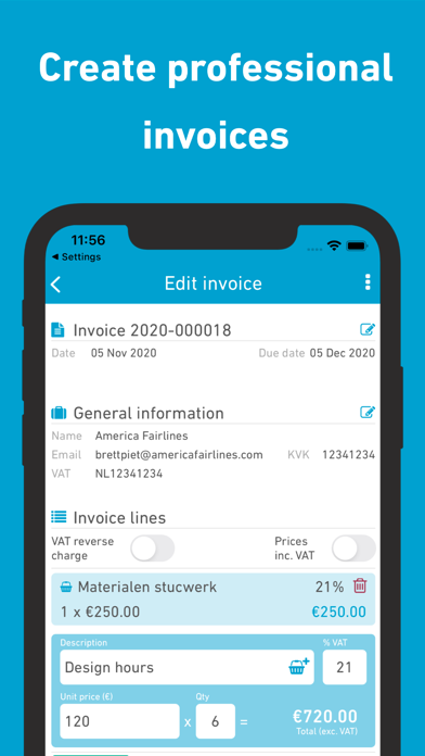 Gekko Invoicing and payments Screenshot