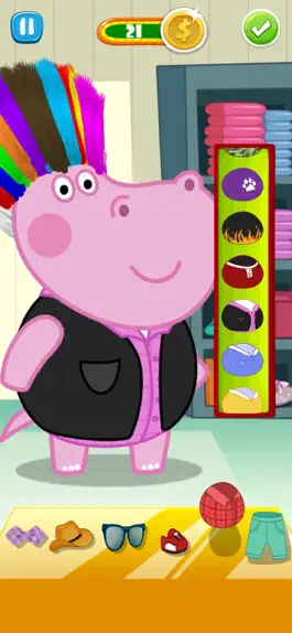 Game screenshot Hair Salon Hippo Fun Game mod apk