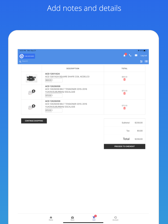 Screenshot #6 pour SHS Auto Parts