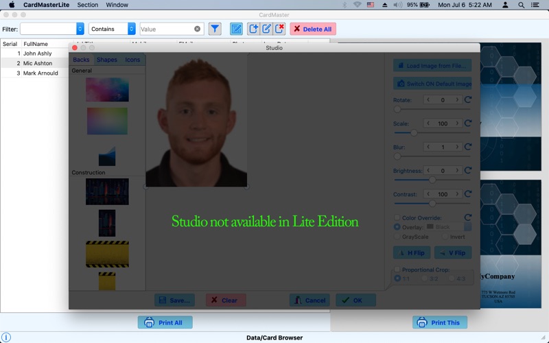 Screenshot #2 pour CardMaster Lite : Card Maker