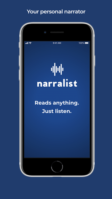 Narralist Text to Speech Screenshot