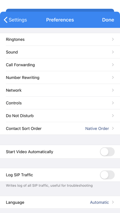 Voip CloudConnect Screenshot
