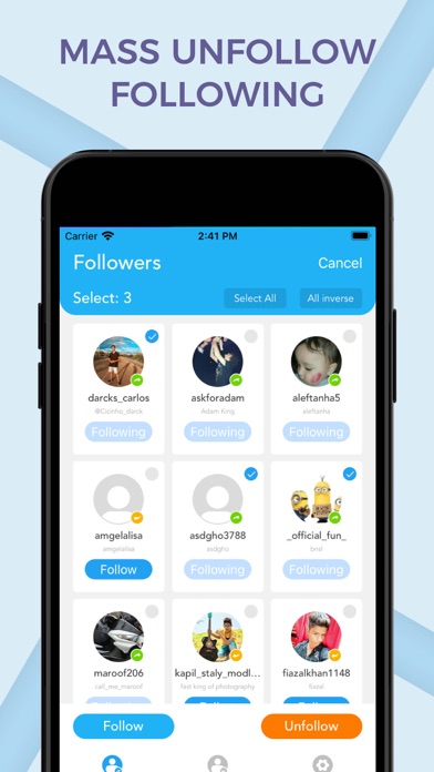 Followers Clean for Unfollower Screenshot