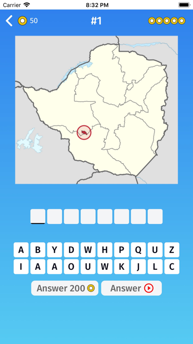 Zimbabwe: Provinces Quiz Game Screenshot