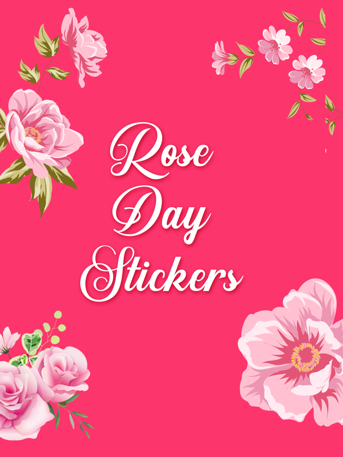 Rose Day Stickers