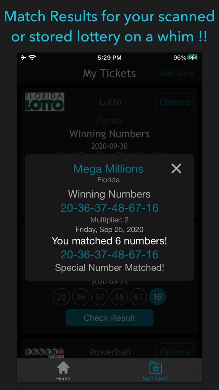 Florida Lottery Scan and Results