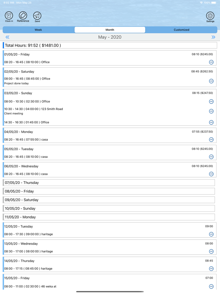 Time Sheet - Employee