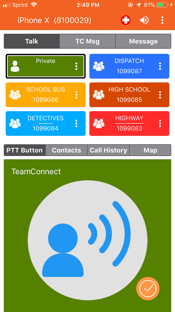 TeamConnect PTT